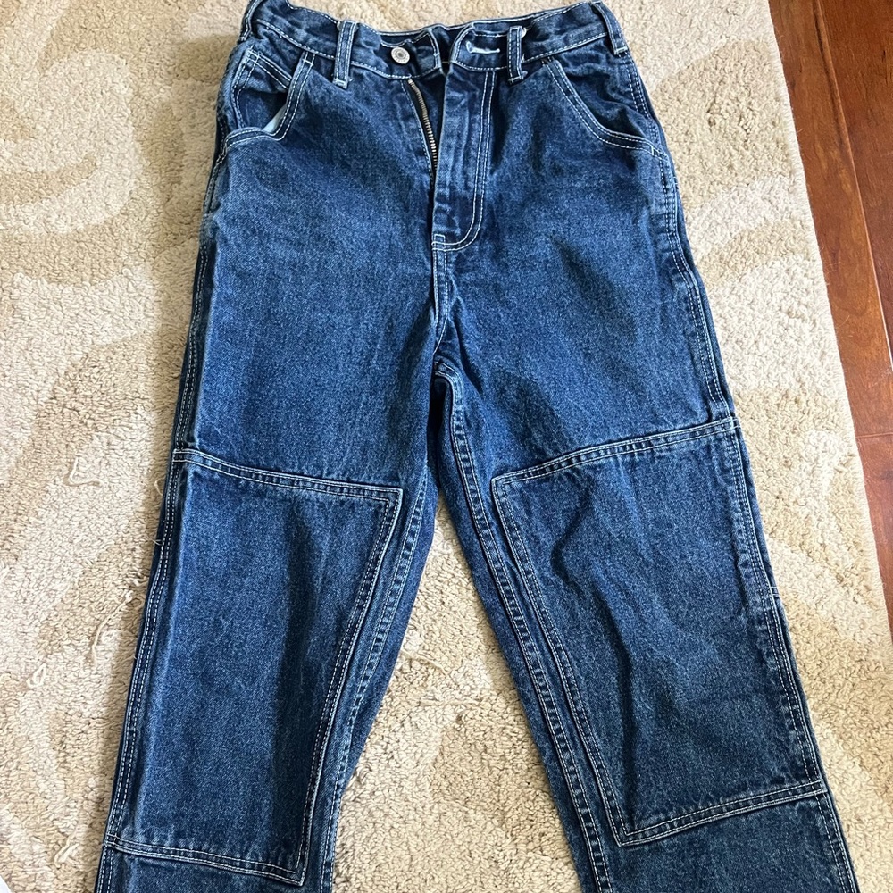 john galt dark wash high rise jeans